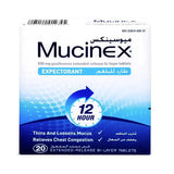 Mucinex 600 mg 20 tablets