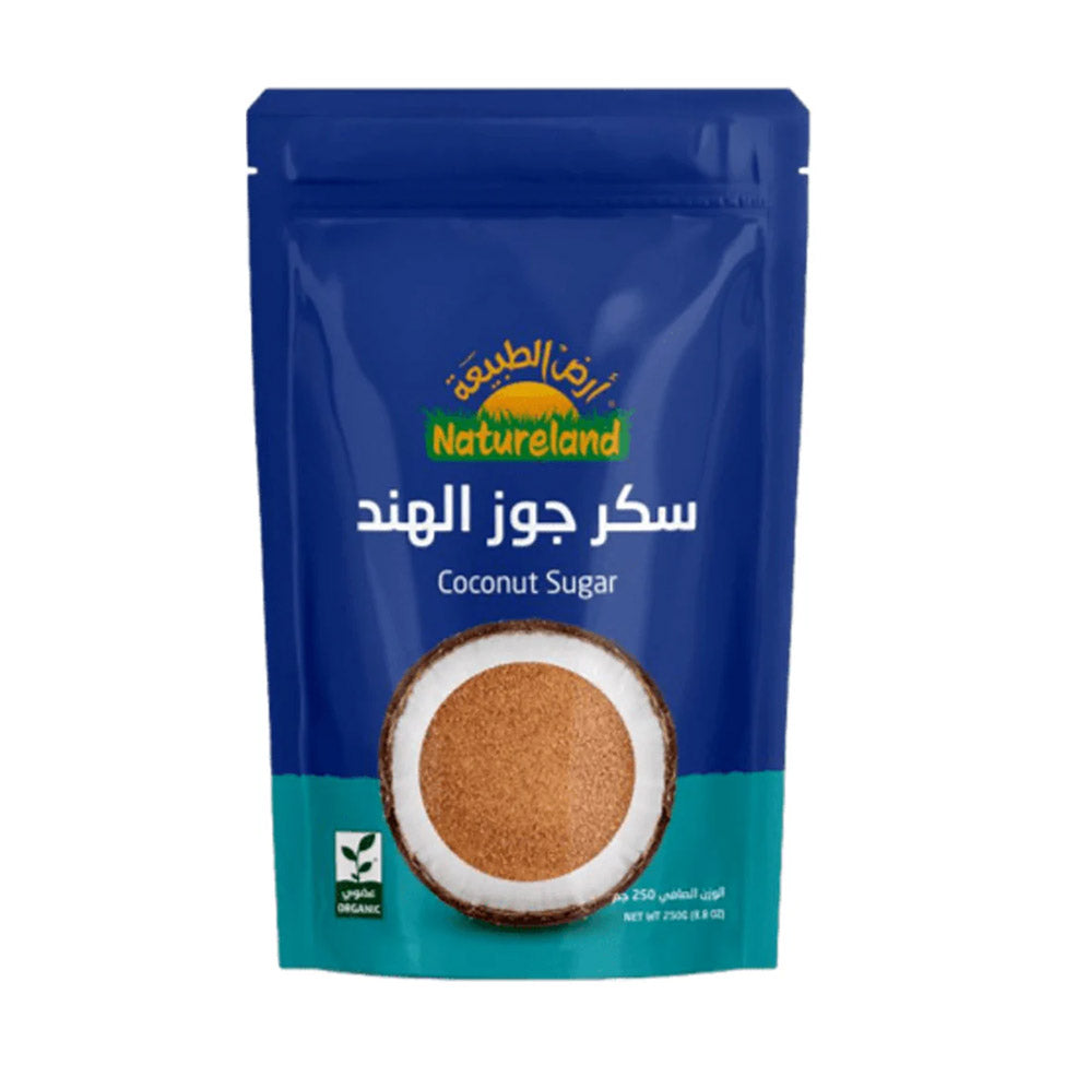 أرض الطبيعة سكر جوز الهند العضوي 250 جم |  صيدلية.كوم.