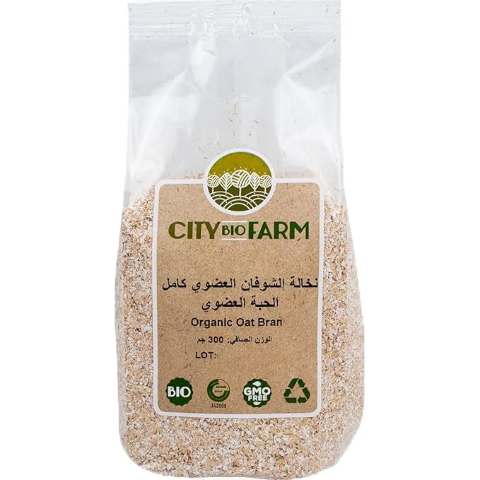 نخالة الشوفان العضوي الكامل الحبة