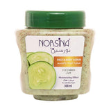 Norsina face and body scrub cucumber 300 ml