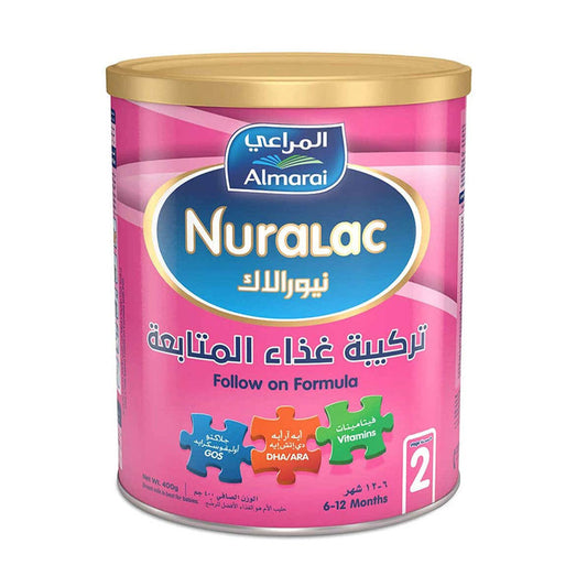 نيورالاك حليب أطفال رقم  2 لعمر 6 الي 12 شهر 400 جم