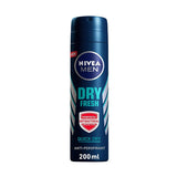 NIVEA, MEN, DEODORANT, SPRAY, FRESH, ANTI-BACTERIAL, 200 ML