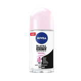 Nivea Deodorant for Women, Invisible Original for Black and White Clothes, Roll On 50 ml