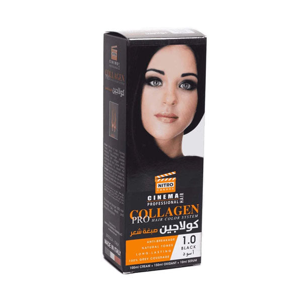 نيترو كندا كولاجين صبغة شعر 1.0 اسود.