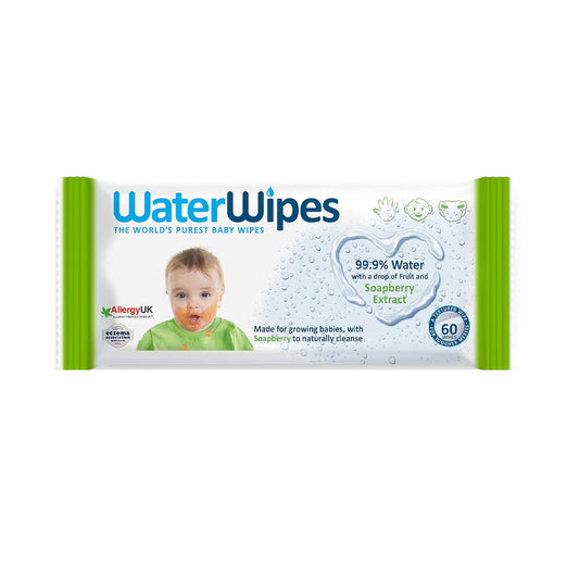 WaterWipes Wet Wipes with Soapberry Extract - 60 Wipes