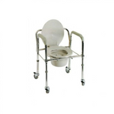 Folding bath chair with wheels