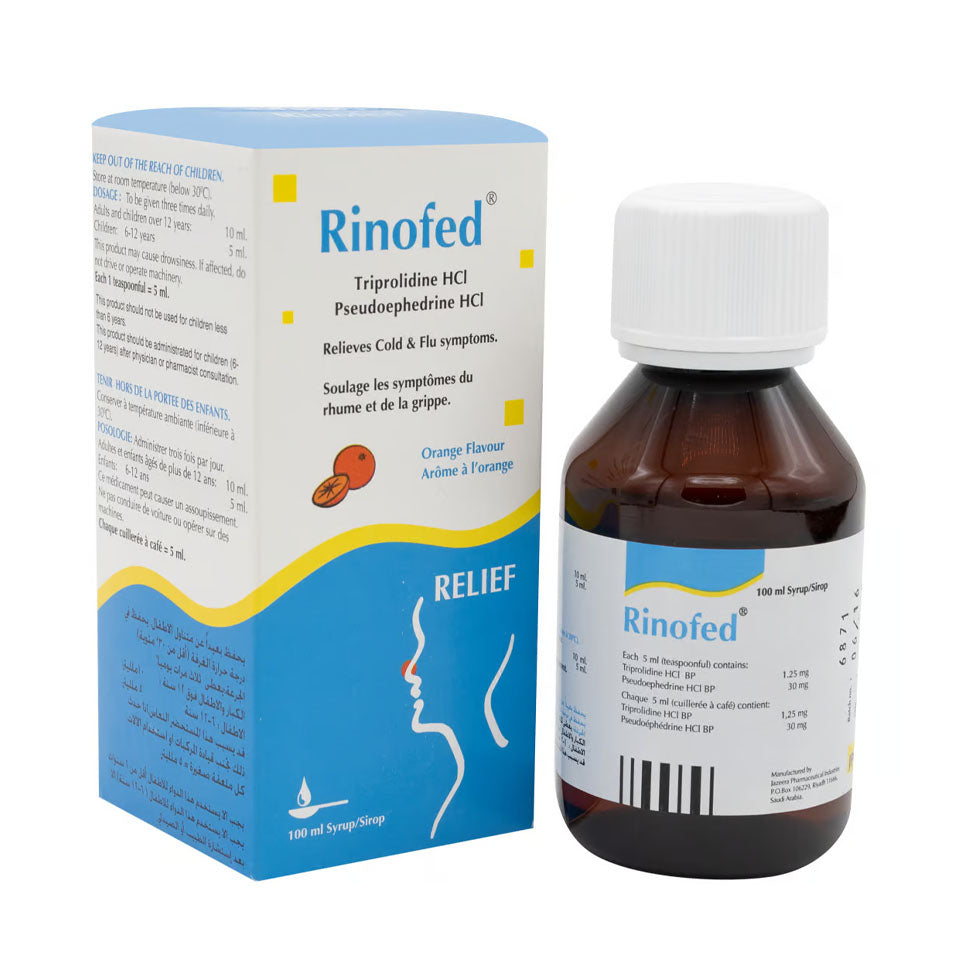 Rinofed Syrup Orange Flavored 100 ml