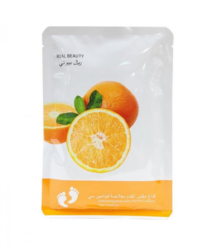 ريال بيوتي قناع مقشر القدم بخلاصة فيتامين سي  50مل.
