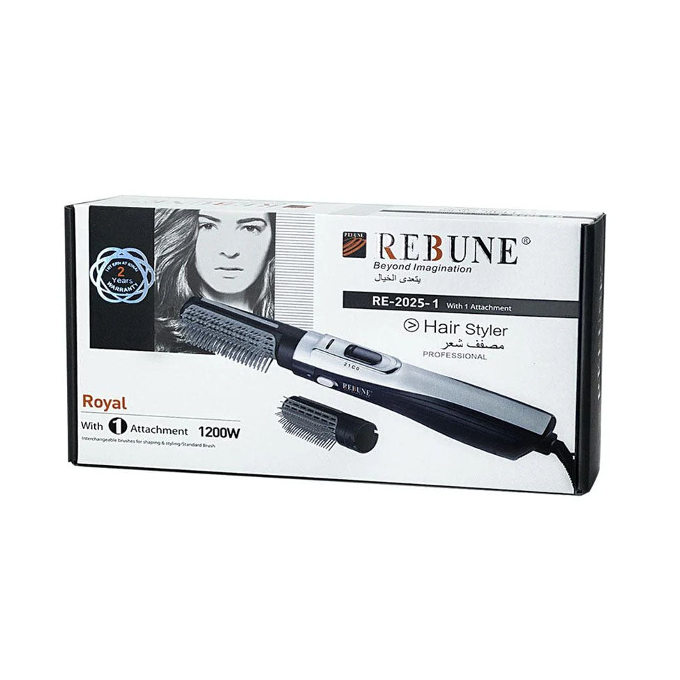 Professional Hair Styler with 1 Attachment RE-2025-1 from Rebune
