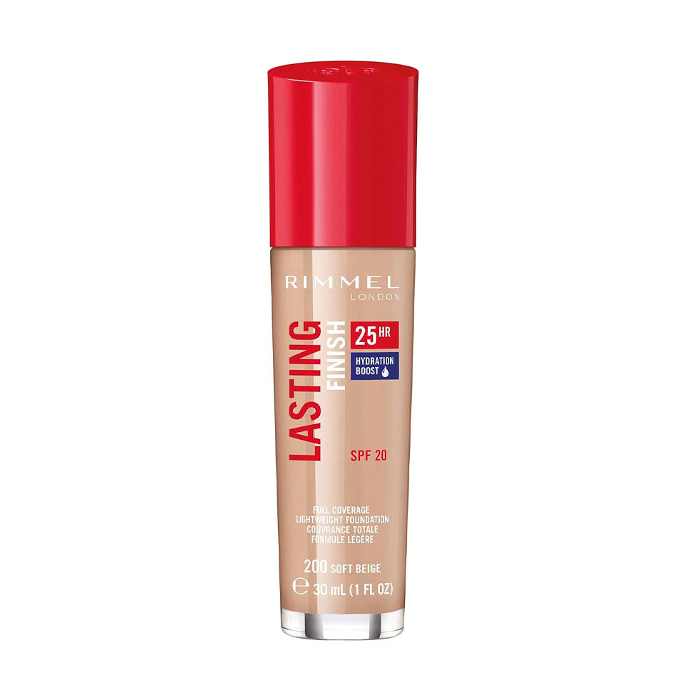 Rimmel Lasting Finish Foundation -200 Soft Beige- 30ml