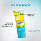 غارنييه جل واقي شمس سكن ايكتيف سوبر يوفي بعامل حماية 50+ مع فيتامين سي 60 مل