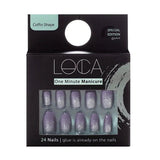 S3 LUCA Self Adhesive False Nails Shiny Purple Coven Shape