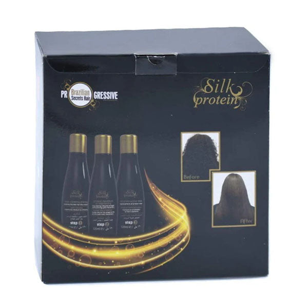 Brazilian Secret Hair Silk Protein Smoothing Brazilian Hair Straightener - 120 ml x 3