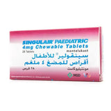 Singulair for children 4 mg chewable tablets, 28 tablets