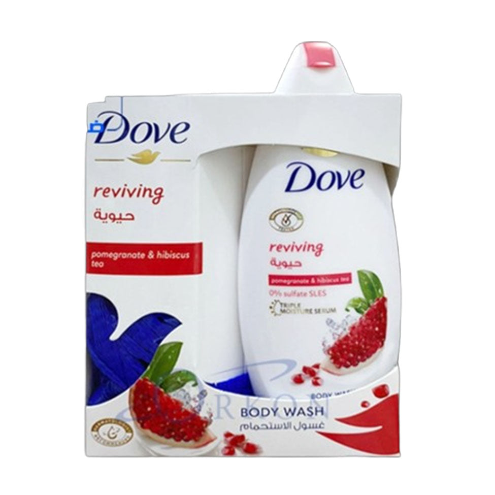 Dove body wash vitality wave with loofah 250 ml