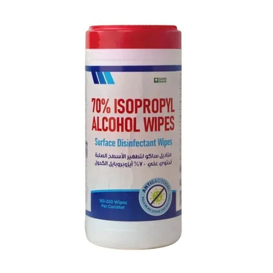 Smasco wipes with 70% isopropyl alcohol, 100 wipes