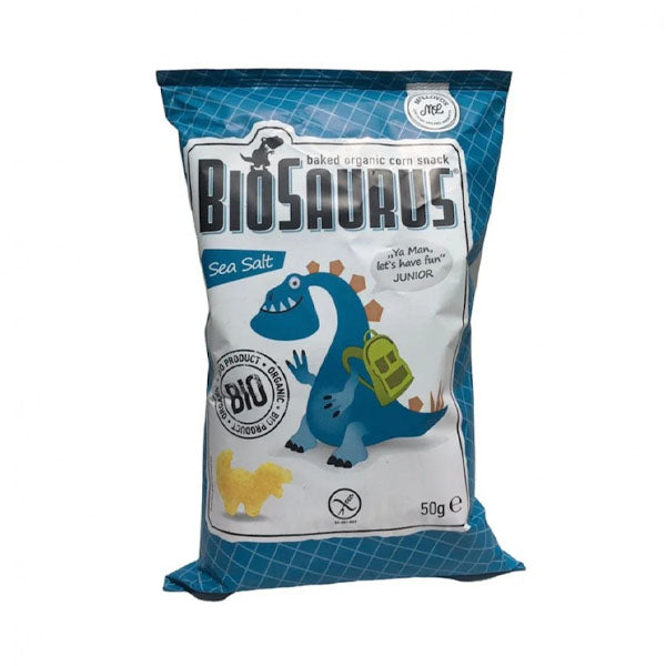 بيوساورس سناكس الذرة العضوية مع الملح