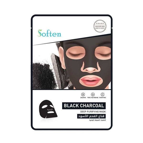 سوفتن قناع الوجه بالفحم الاسود 25 جم.