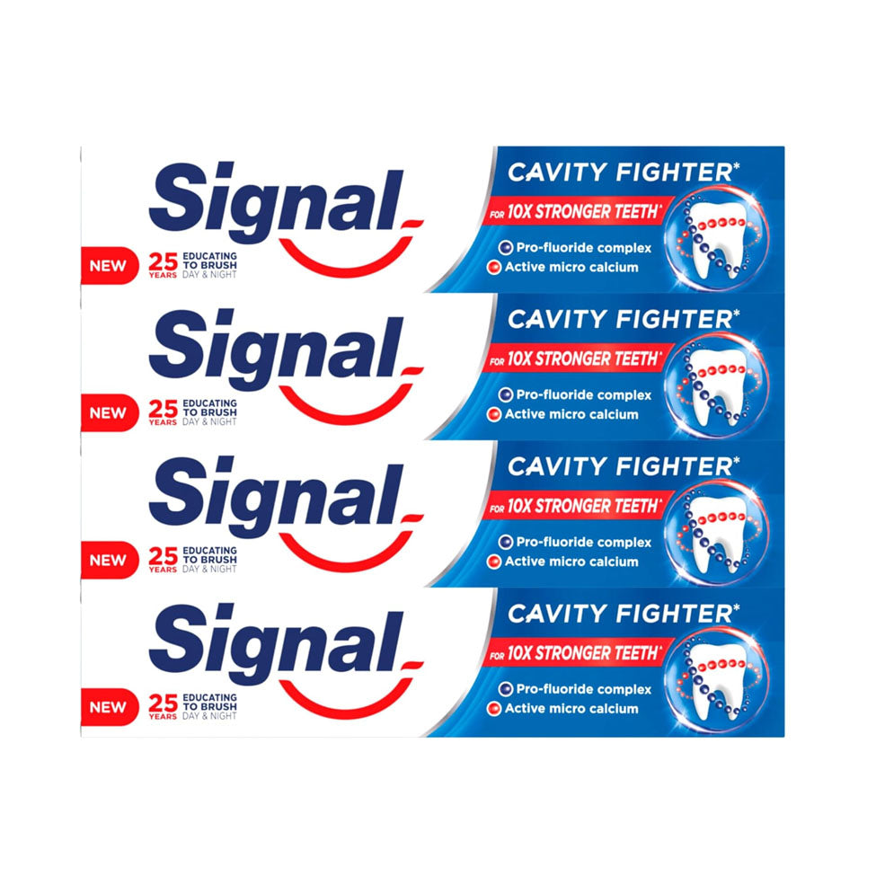 سيجنال معجون اسنان مكافح التسوس 100 مل 3+1 مجانا