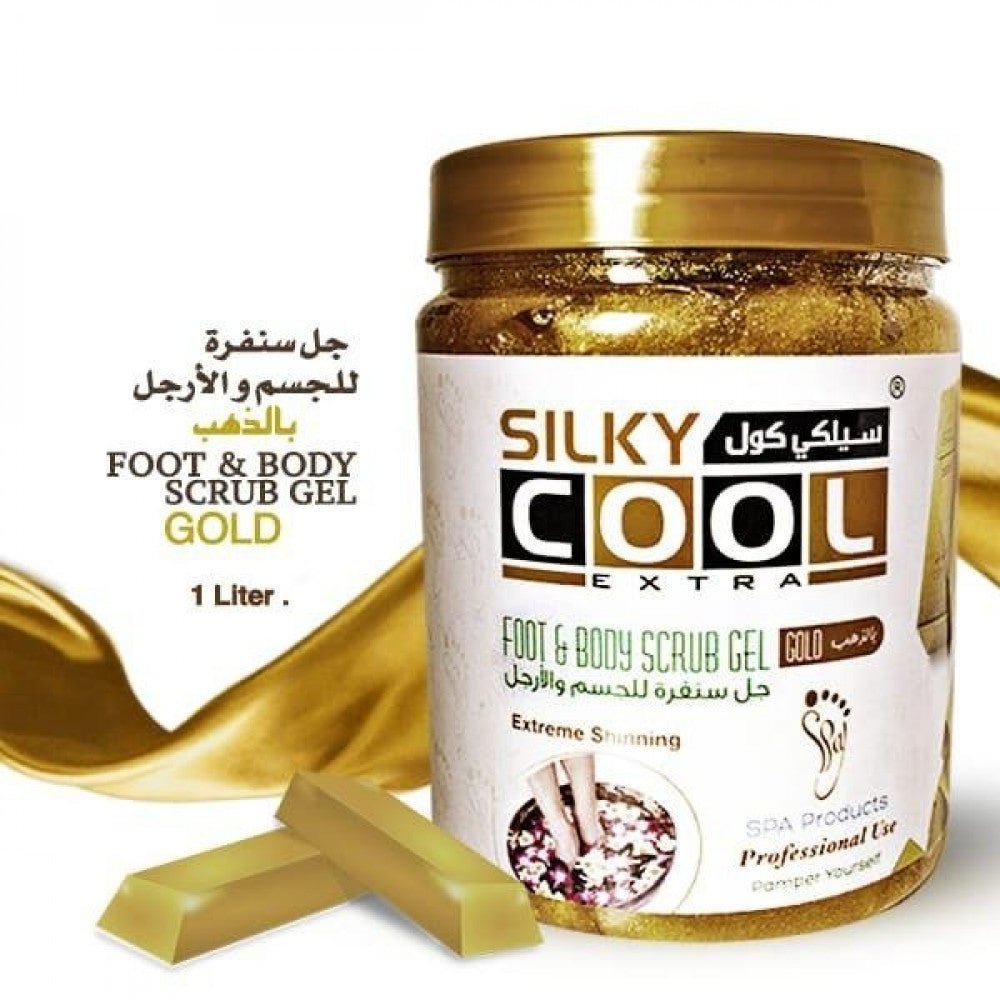 سيلكي كول جل سنفرة للوجه والأرجل بالذهب 