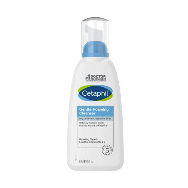 Cetaphil Gentle Foaming Cleanser For All Skin Types 8 oz