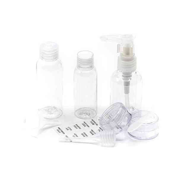 طقم تجميل رحلات لون شفاف 