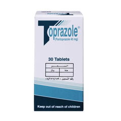 Toprazole 40 mg Pantoprazole 30 Tablets