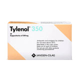 تايلينول باراسيتامول 350 مجم 10 تحاميل
