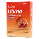 Utirna with Cranberry Extract and 10 Billion Probiotic Units – 15 Tablets