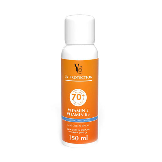 YC بخاخ واقي شمس SPF70+ مقاوم للماء