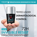 Vichy Invisible Resist 72 Hours Roll-On Deodorant Men's 50 Ml