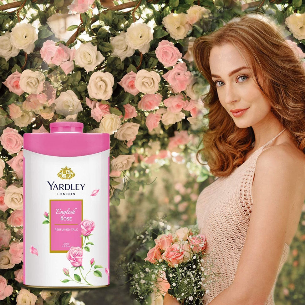 ياردلي بودرة التالك بعطر الورد الإنجليزي صيدلية.كوم