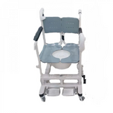 Gray patient pull chair, size 45 cm