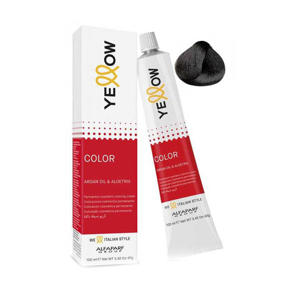 يلو صبغة شعر 2 اللون البني الداكن جدًا 100 مل.