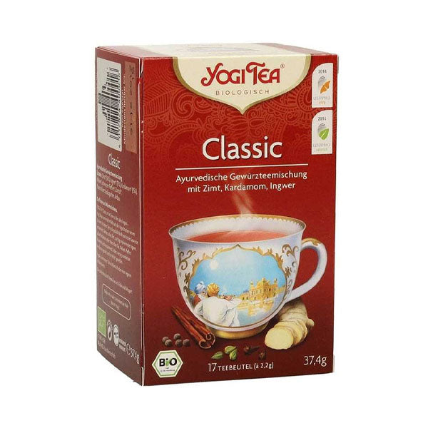 يوجا تي شاي القرفة والزنجبيل والهيل والقرنفل 