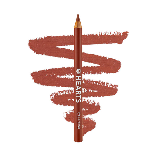 Hearts Lip Liner Pencil Caramel 02