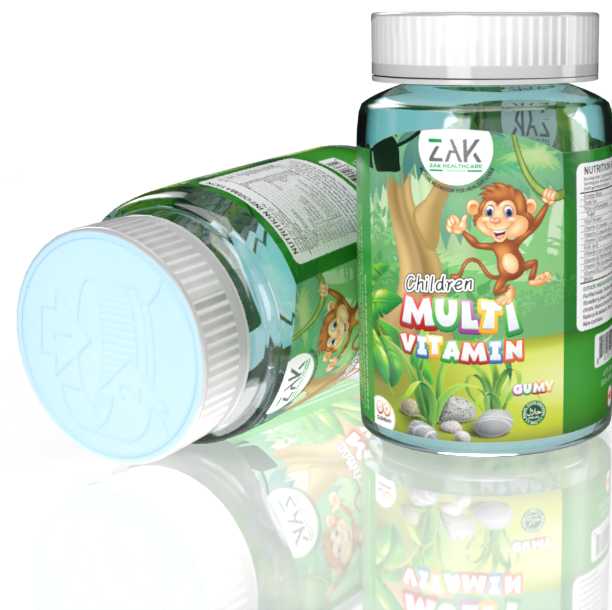 زاك حلوى مكمل غذائي فيتامينات متعددة للأطفال - 60 قطعة - Sidalih.com || صيدلية.كوم