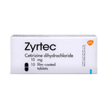 Zyrtec 10 mg 10 tabs