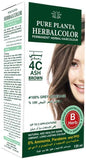 Herbal Color Permanent Hair Dye 4C Ashy Brown 135ml