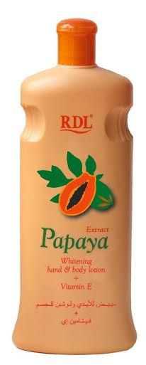 Rdl whitening lotion for hands and body with papaya extract 700 ml