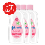 Johnson's baby oil 500 ml x 3 offer