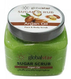 Global star sugar scrub for face and body with argan oil 300 gm