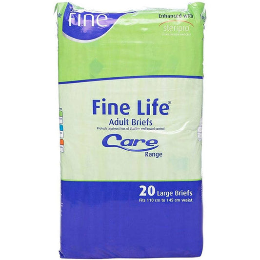 فاين لايف حفاظات كبار السن حجم كبير- 20 قطعة.