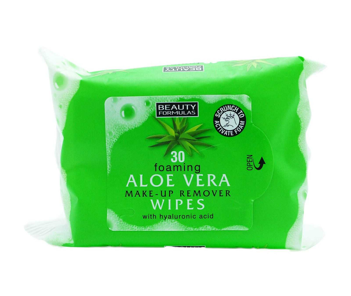 Beauty formulas makeup remover wipes with aloe vera 30 wipes