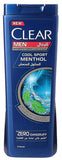 Clear men's hair shampoo refreshing menthol 400 ml