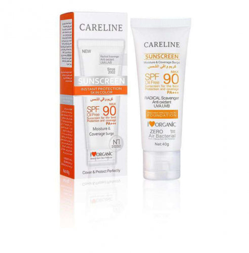 Careline Sunscreen Cream SPF 90 max SPF 40 gm