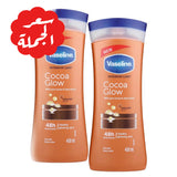Vaseline Body Lotion Intensive Care Cocoa Glow with Shea and Cocoa Butter 48 Hours Offer x 2