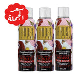 La Rose Presentation Shower Foam With Vitamin B5 For Smooth And Radiant Skin - Love Rouge 200 ml x 3