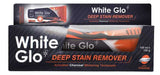 White Glo Toothpaste for teeth whitening and removal of deep stains with charcoal 150 gm