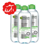 Presentation of Garnier Micellar Cleansing Water for Sensitive and Combination Skin 400 ml x 3